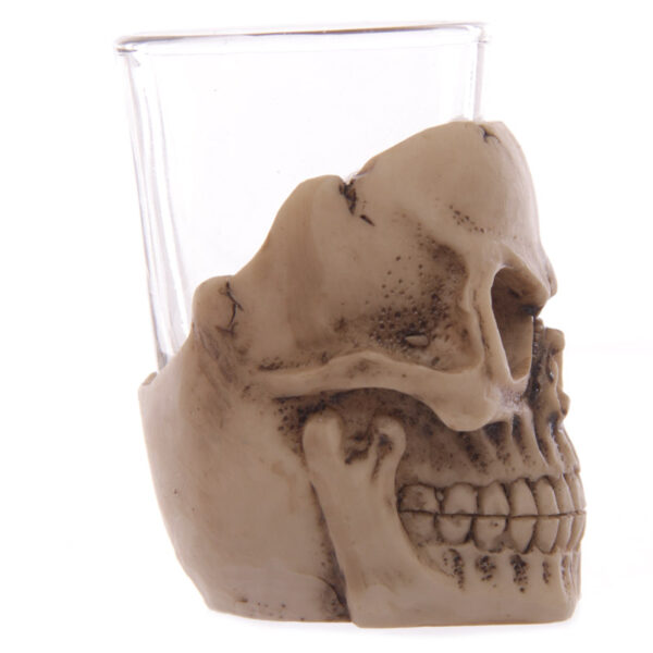 Fantasy Glass and Resin Skull Shot Glasses - Image 4