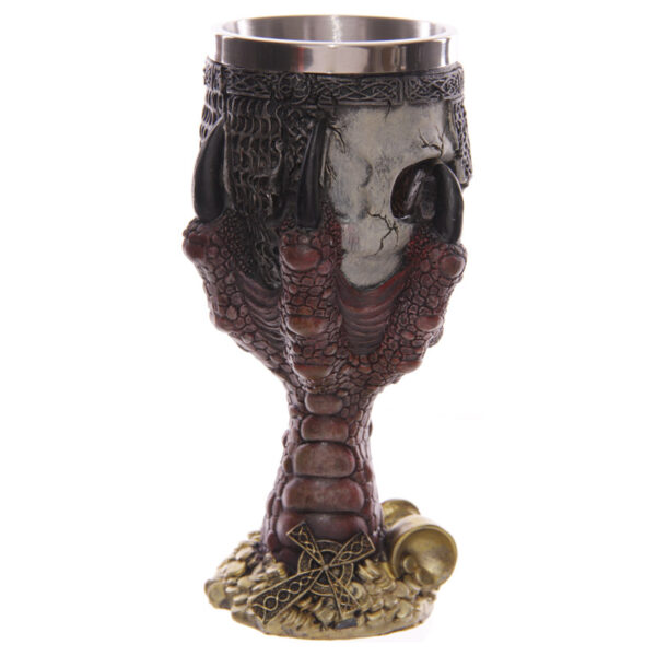 Decorative Dragons Claw and Skull Goblet - Image 6