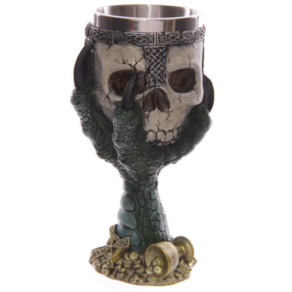Decorative Dragons Claw and Skull Goblet - Image 7
