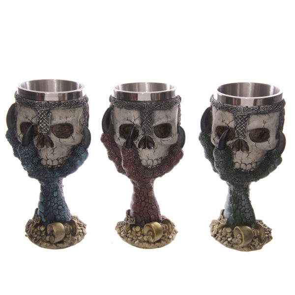 Decorative Dragons Claw and Skull Goblet - Image 9