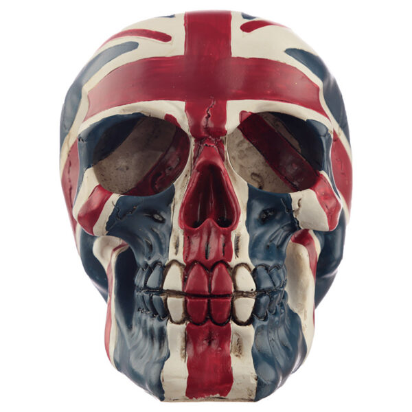 Novelty Union Jack Skull Ornament - Image 2