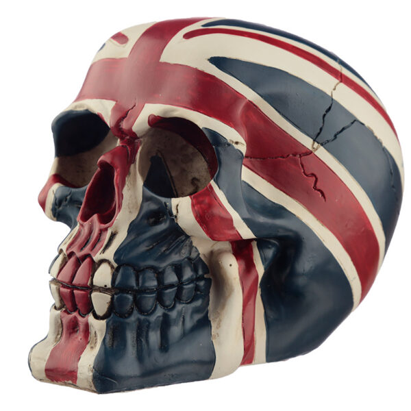 Novelty Union Jack Skull Ornament - Image 6