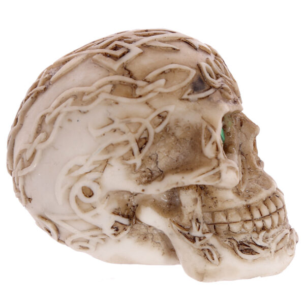 Mini Gothic Skull Decoration with Gem Eyes - Image 9