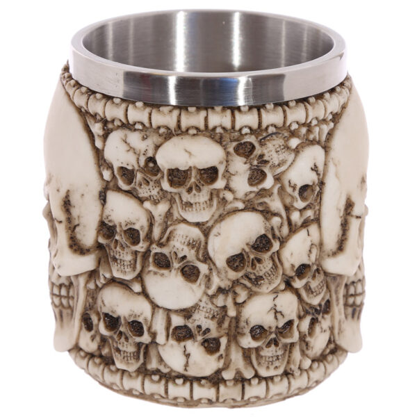Decorative Tankard - Multi Skull with Skull Emblem - Image 2