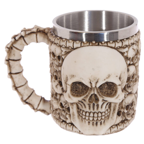 Decorative Tankard - Multi Skull with Skull Emblem - Image 3