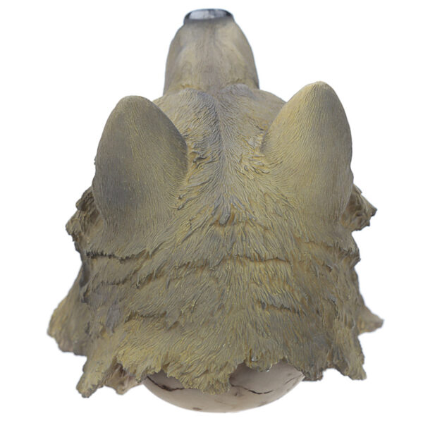 Fantasy Skull with Wolf Head Ornament - Image 4