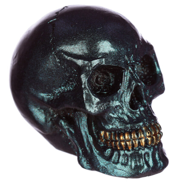 Gothic Iridescent Skull Ornament - Image 4