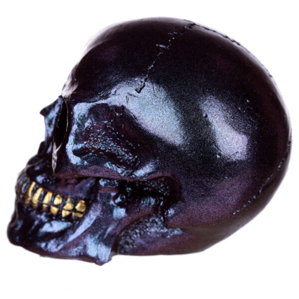 Gothic Iridescent Skull Ornament - Image 9