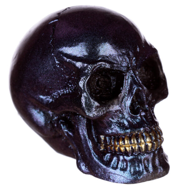 Gothic Iridescent Skull Ornament - Image 10