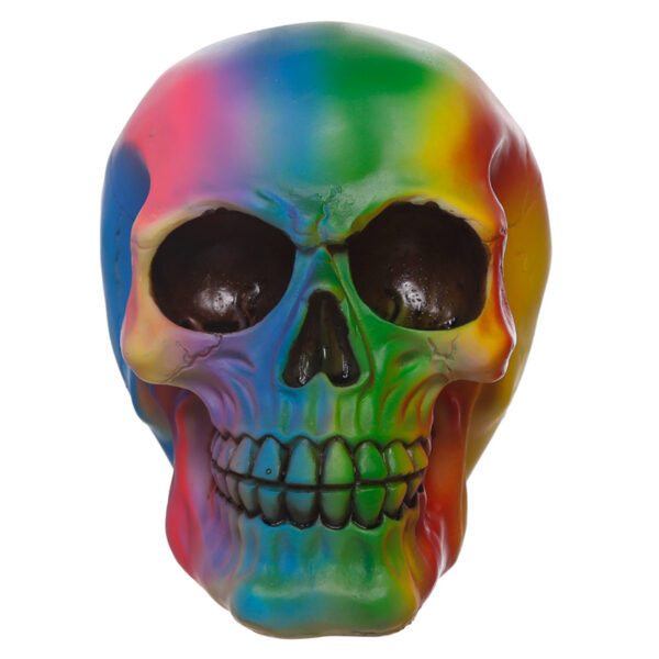 Gothic Rainbow Skull Ornament - Image 2