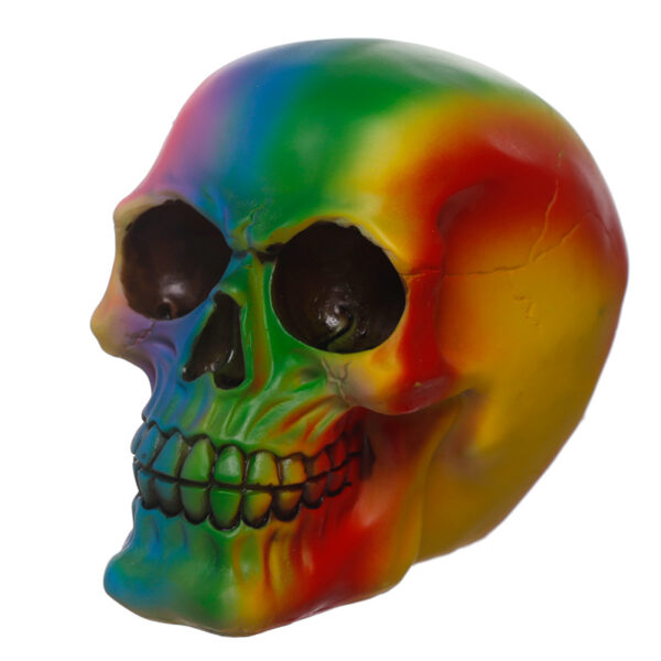 Gothic Rainbow Skull Ornament - Image 3