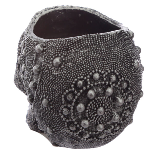 Tea Light Candle Holder - Silver Beaded Skull - Image 3