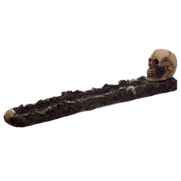 Fantasy Skulls and Roses Incense Burner Ashcatcher - Image 2