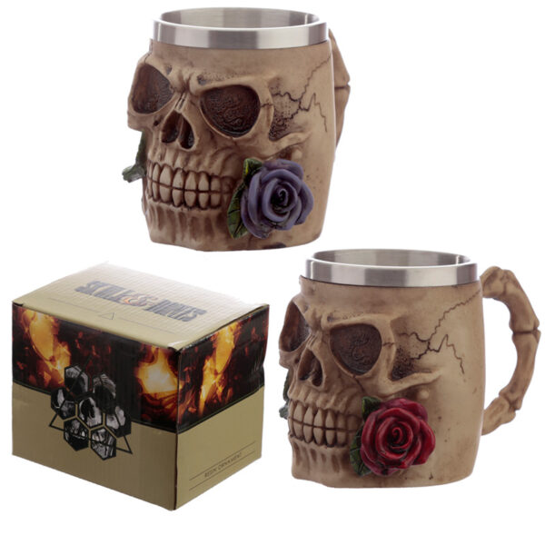 Decorative Tankard - Skulls and Roses - Image 9