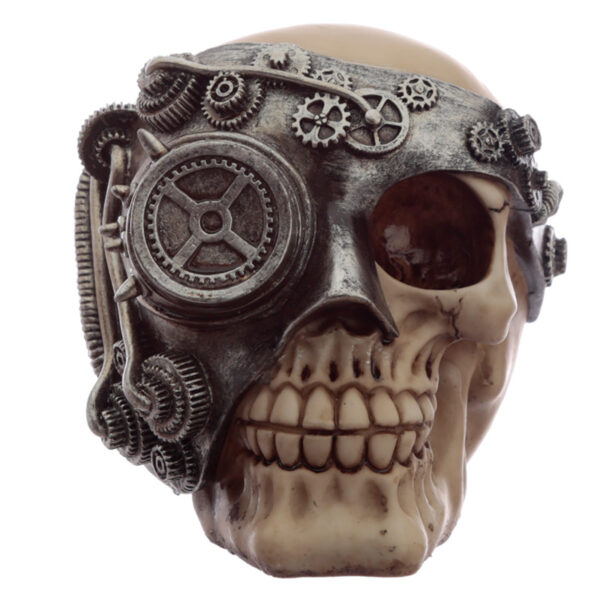 Fantasy Steampunk Skull Ornament - Image 2