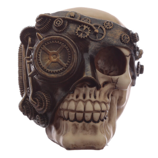 Fantasy Steampunk Skull Ornament - Image 4