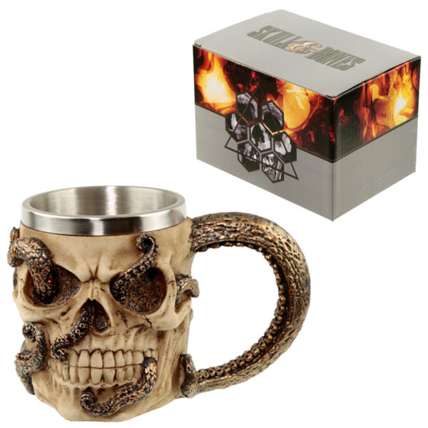 Decorative Tankard - Bronze Octopus Skull - Image 6
