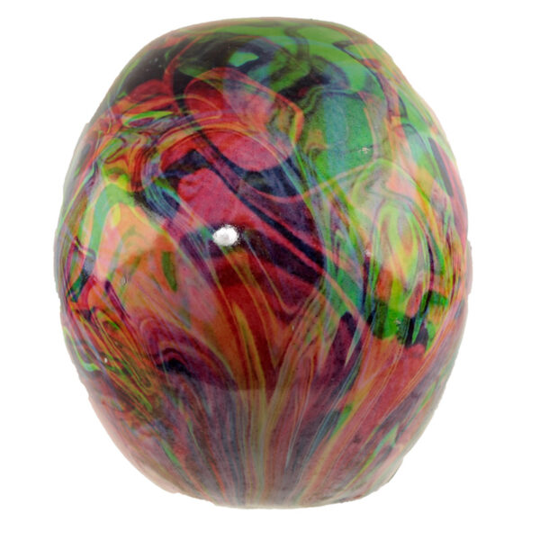 Fantasy Rainbow Marble Skull Ornament - Image 4