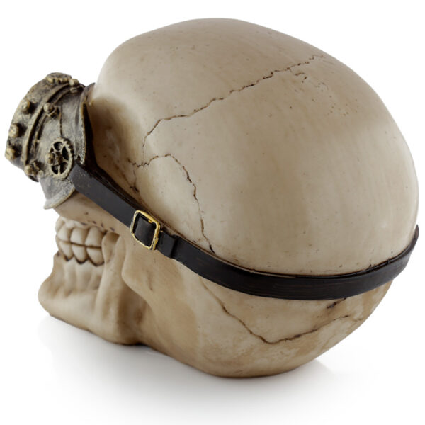 Fantasy Steampunk Skull Ornament - Goggles - Image 5