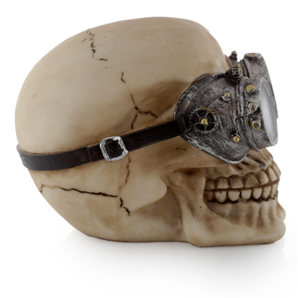 Fantasy Steampunk Skull Ornament - Goggles - Image 8