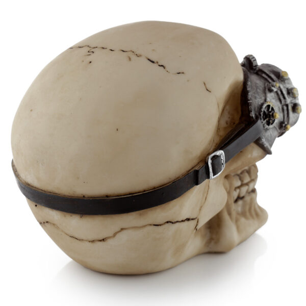Fantasy Steampunk Skull Ornament - Goggles - Image 9