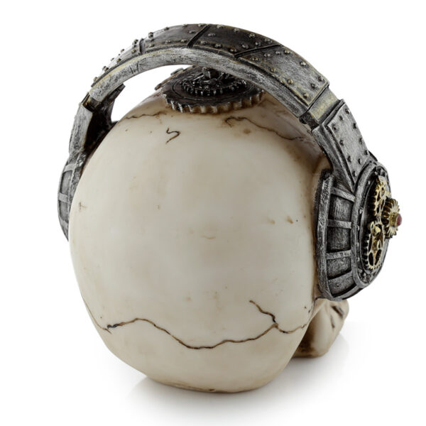 Fantasy Steampunk Skull Ornament - Headphones - Image 4