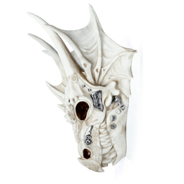 Dragon Skull Decoration with Metallic Detail - Image 3