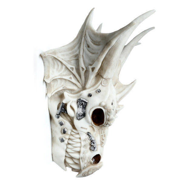 Dragon Skull Decoration with Metallic Detail - Image 4