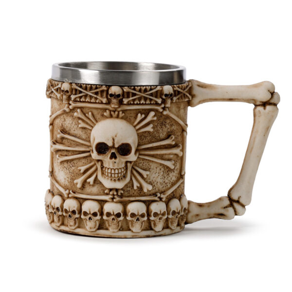 Decorative Tankard - Skull & Bone - Image 2