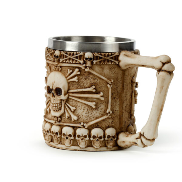 Decorative Tankard - Skull & Bone - Image 3