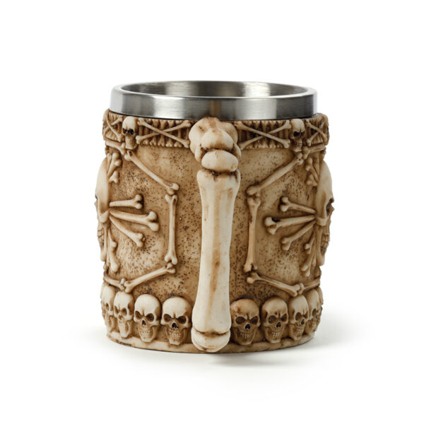 Decorative Tankard - Skull & Bone - Image 4