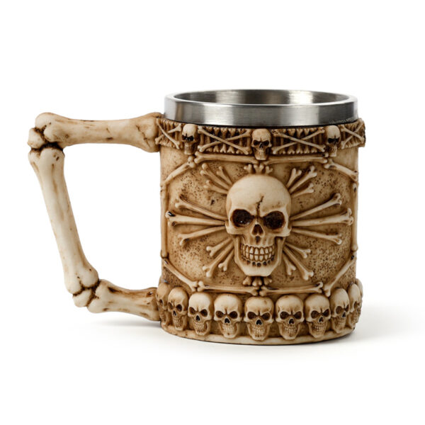 Decorative Tankard - Skull & Bone - Image 5
