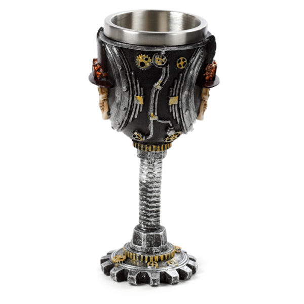 Decorative Goblet - Steampunk Skull - Image 3