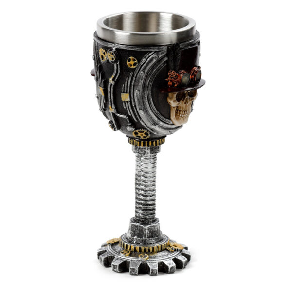 Decorative Goblet - Steampunk Skull - Image 4