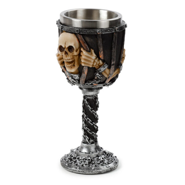 Decorative Goblet - Skull in Chains - Image 2