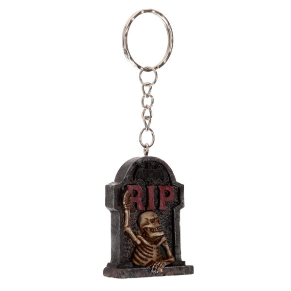 Novelty Keyring - Skeleton RIP Tombstone - Image 7