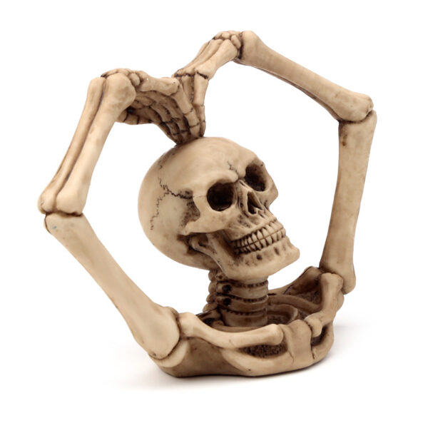 Gothic Skull Decoration - Skull and Skeleton Arms Heart - Image 8