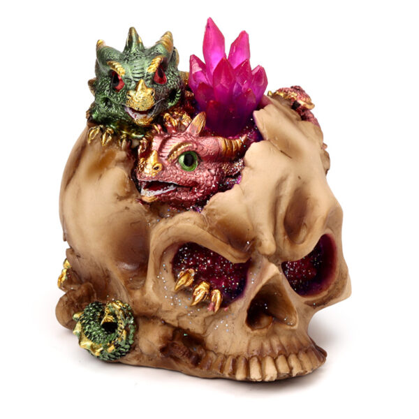 LED Dragon Ornament - Elements Baby Dragon Crystal Skull - Image 2