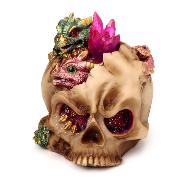 LED Dragon Ornament - Elements Baby Dragon Crystal Skull - Image 3