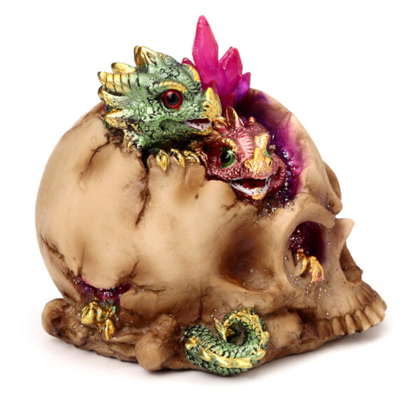 LED Dragon Ornament - Elements Baby Dragon Crystal Skull - Image 7