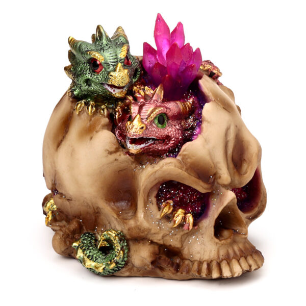 LED Dragon Ornament - Elements Baby Dragon Crystal Skull - Image 8
