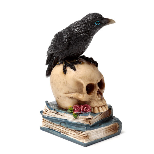 Decorative Ornament - Crow on Skull & Books - Image 6