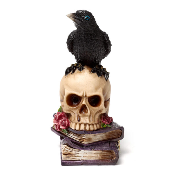 Decorative Ornament - Crow on Skull & Books - Image 9