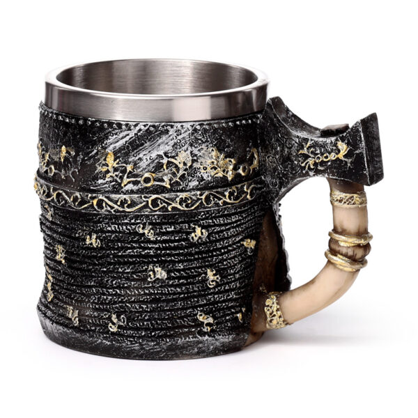 Decorative Tankard - Axe Handle Armoured Skull - Image 6