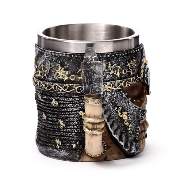 Decorative Tankard - Axe Handle Armoured Skull - Image 7
