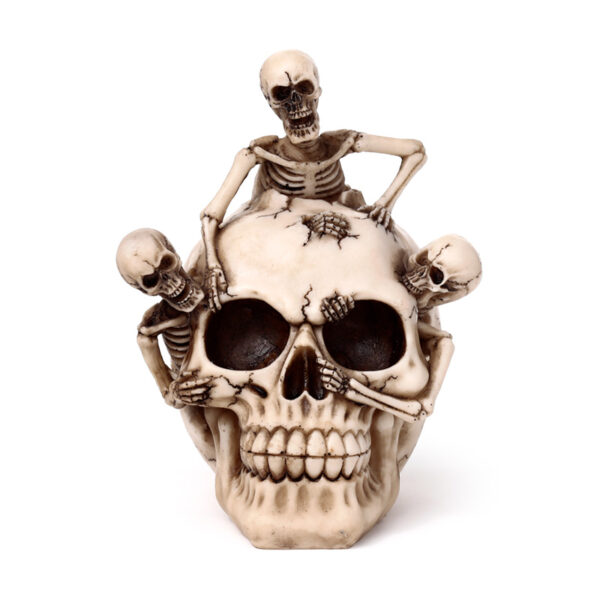 Decorative Ornament - Skull with Bursting Skeletons - Image 2