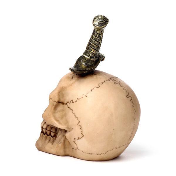 Decorative Ornament - Skull Pierced with Sword - Image 4