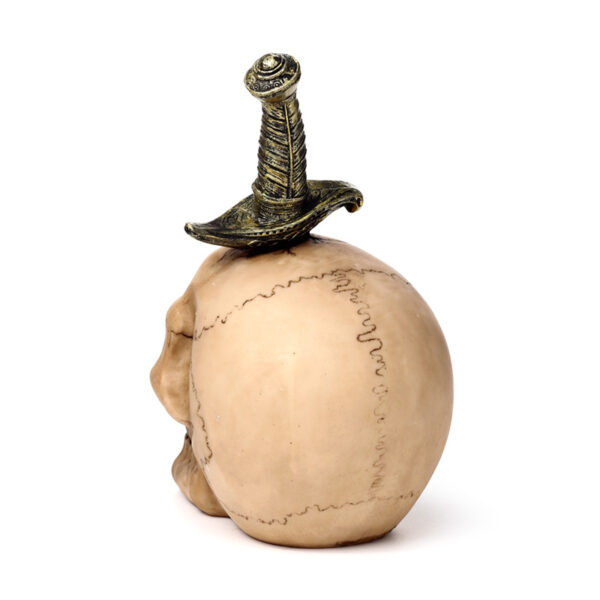 Decorative Ornament - Skull Pierced with Sword - Image 5