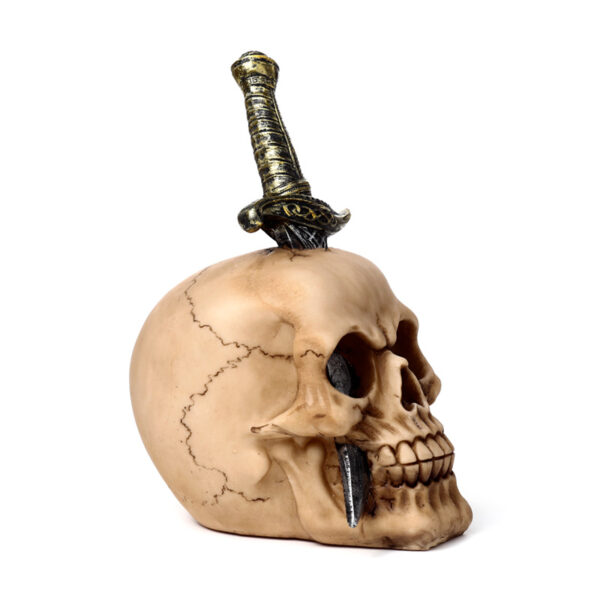 Decorative Ornament - Skull Pierced with Sword - Image 8