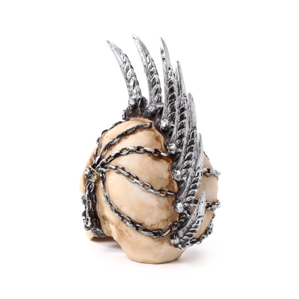 Decorative Ornament - Punk Skull with Chains & Blades Mohican - Image 5